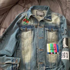 Jeans print jacket! ❤️